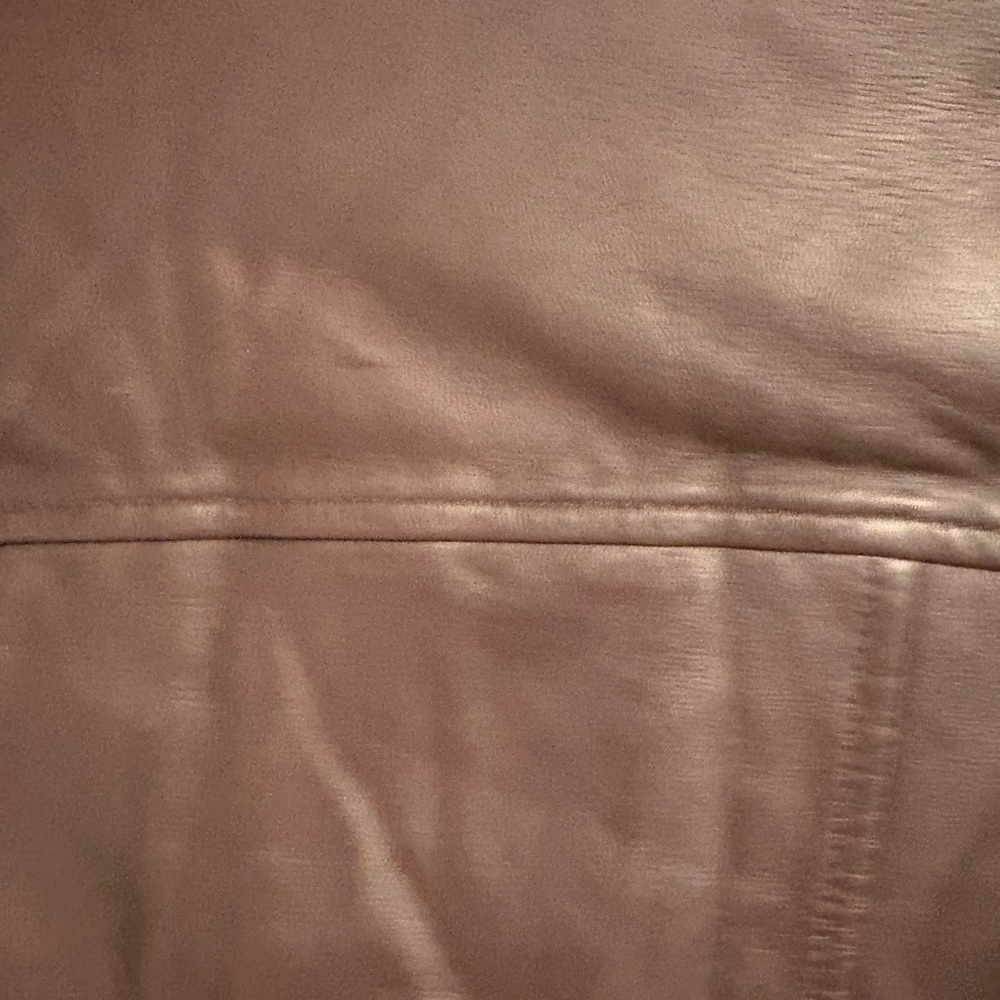 Gold Accented Brown Leather Motorcycle Jacket - Picture 6 of 7